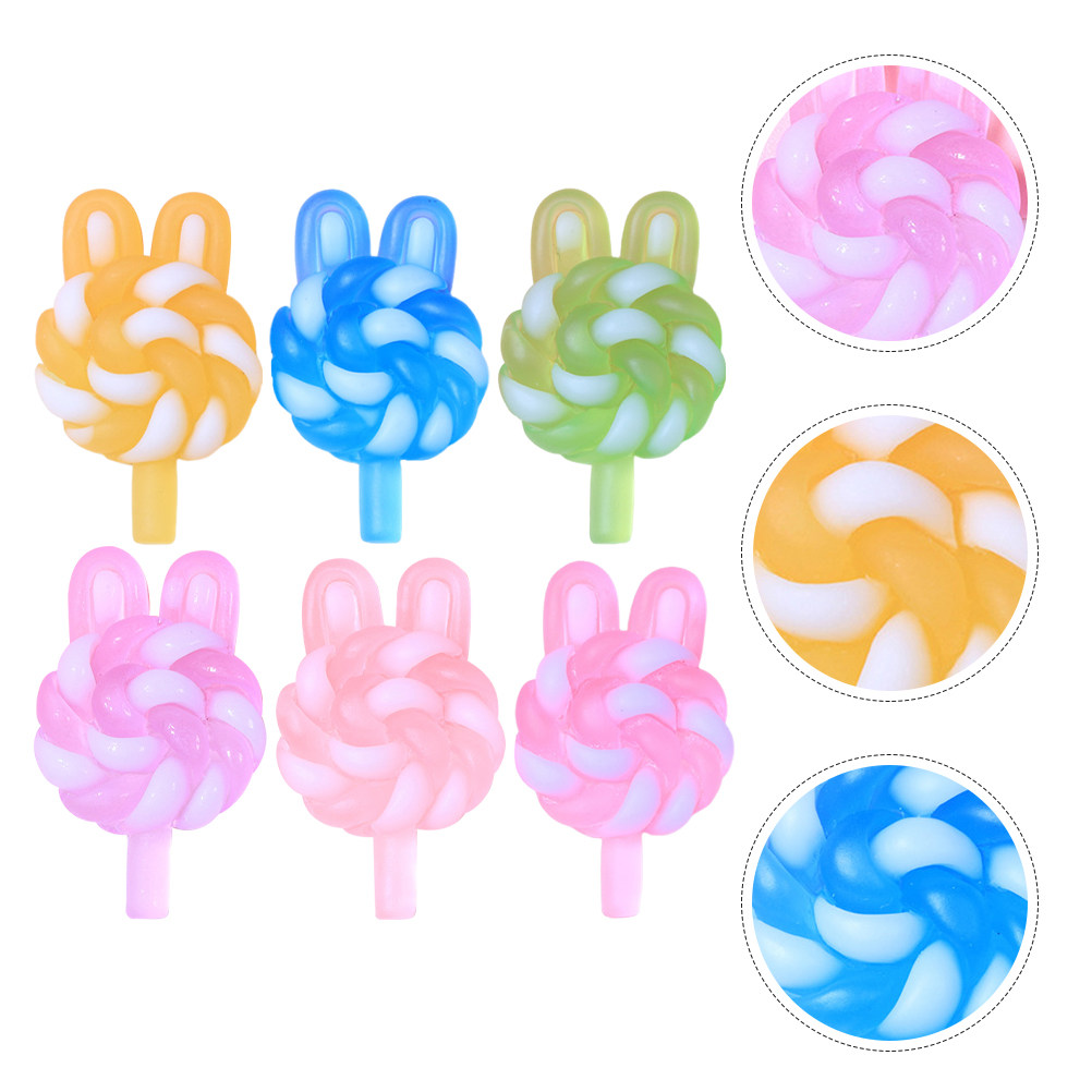 24 ชิ้น จี้รูปกระต่ายการ์ตูนน่ - Resin Craft Material บทวิจารณ์และราคา