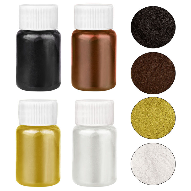 4 สี/ชุด ผงเรซิ่นประกายมุก ชุด - Resin Pigment Set บทวิจารณ์และราคา
