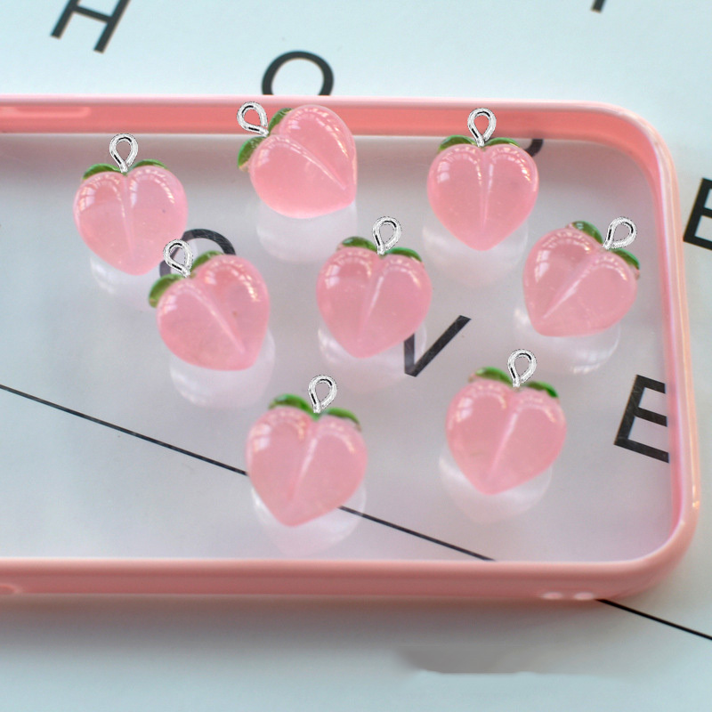 10 ชิ้น จี้เรซิ่นรูปพีชใสแบบแบ - Resin Craft Projects บทวิจารณ์และราคา