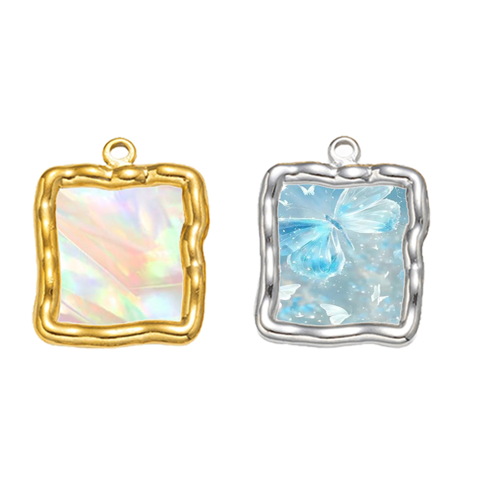 จี้สแตนเลสทรงหัวใจแบบเปิดด้านห - Resin Craft Material บทวิจารณ์และราคา