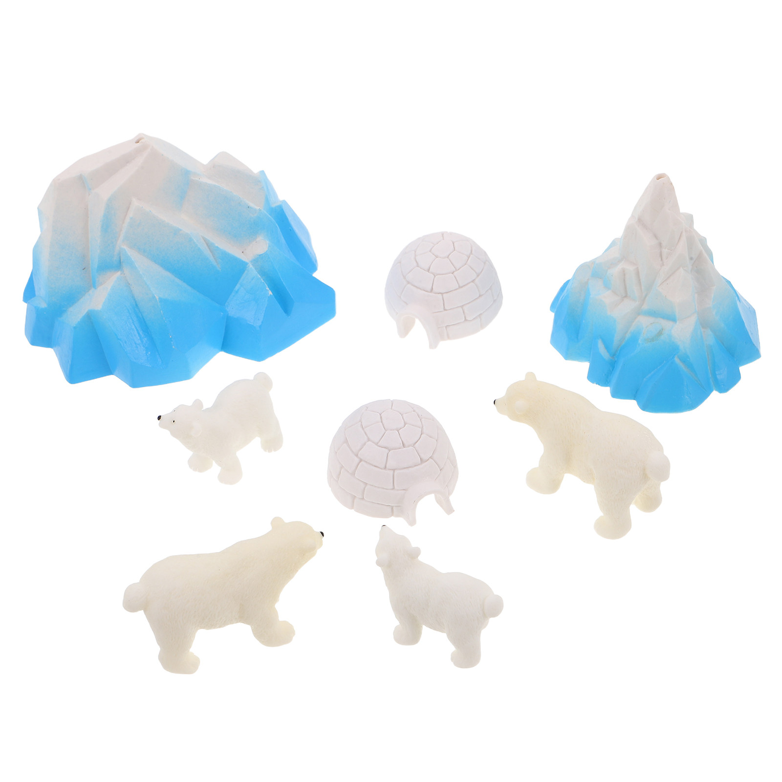 8 ชิ้น โมเดลหมีขั้วโลกเรซินขนา - Resin Crafts บทวิจารณ์และราคา