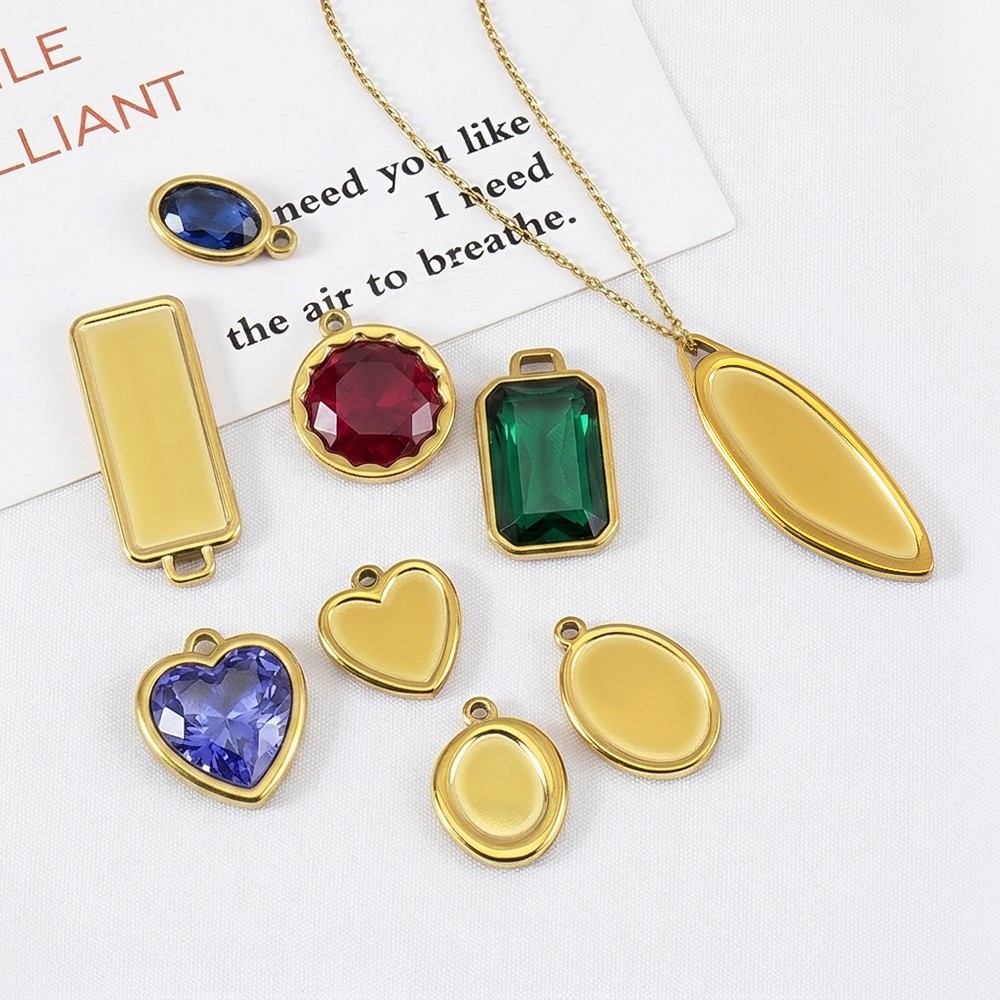 ถาดจี้สแตนเลสทรงไม่สมมาตร 5 ชิ - Resin Crafts บทวิจารณ์และราคา