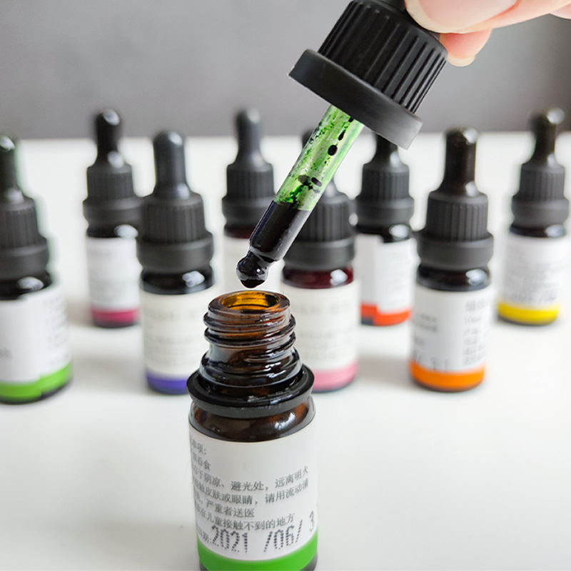 สีผสมเทียนชนิดน้ำ 10 มล. ความเ - Resin Pigment Set บทวิจารณ์และราคา
