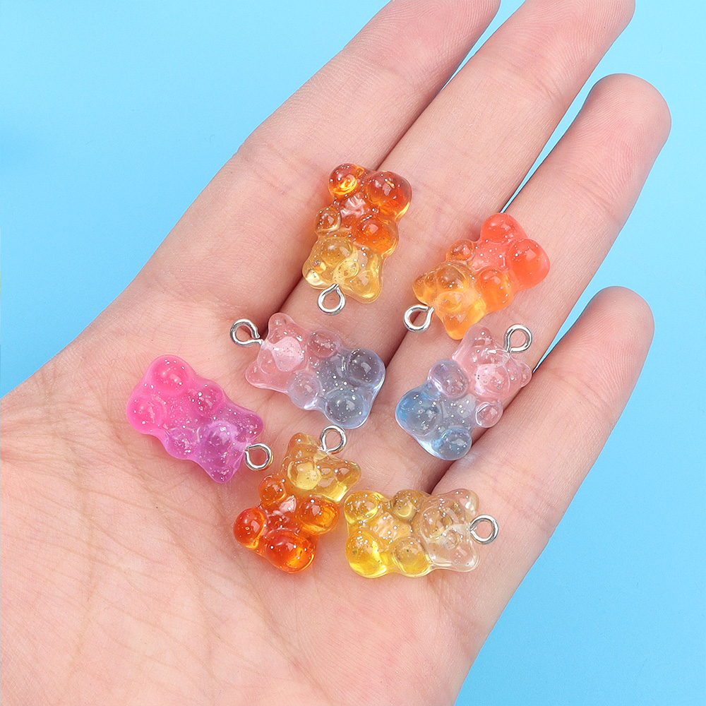 DW82 จี้รูปหมีเรซิ่นสองสี 10 ช - Resin Craft Projects บทวิจารณ์และราคา