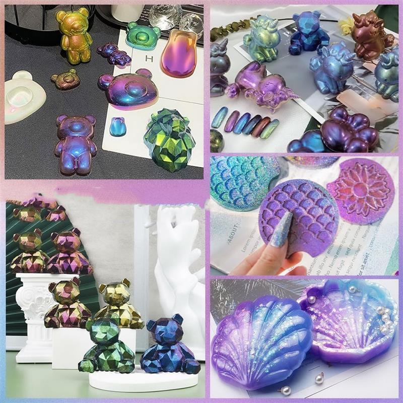 3G กิ้งก่าไมก้าผงเรซินอีพ็อกซี - Resin Pigment Set บทวิจารณ์และราคา