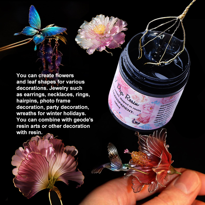 กาวยูวีแบบจุ่มทำจากเรซินยูวีทำ - Flower Preservation Resin บทวิจารณ์และราคา
