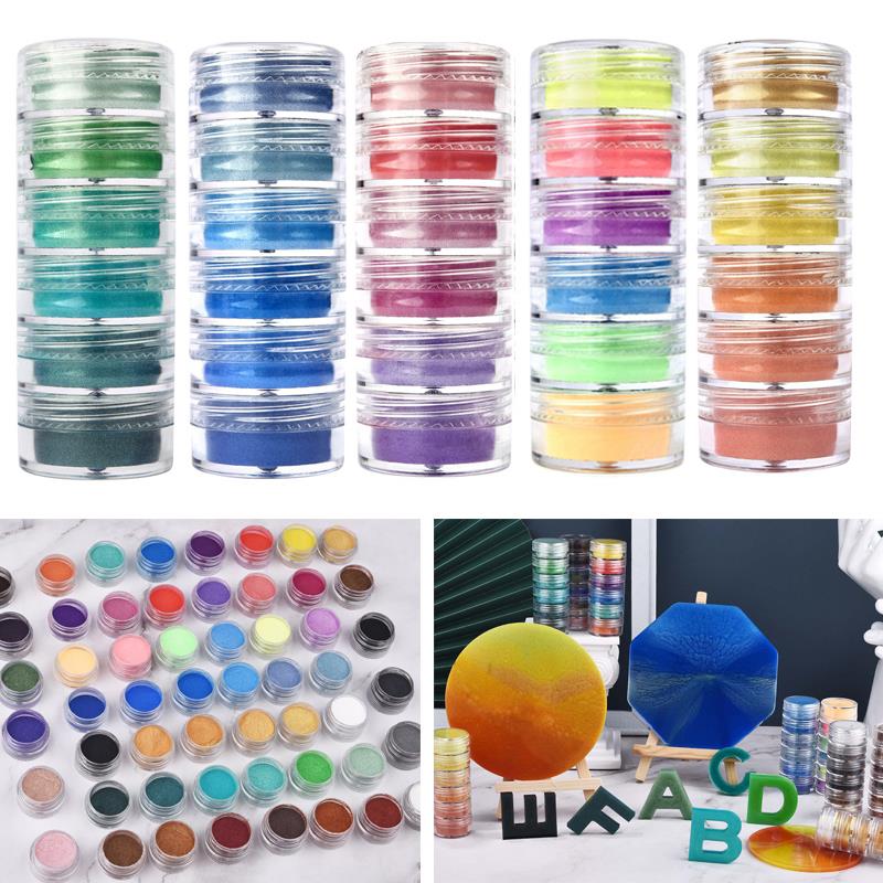 6สี/ชุด Pearlescent Powder Res - Resin Pigment Set บทวิจารณ์และราคา