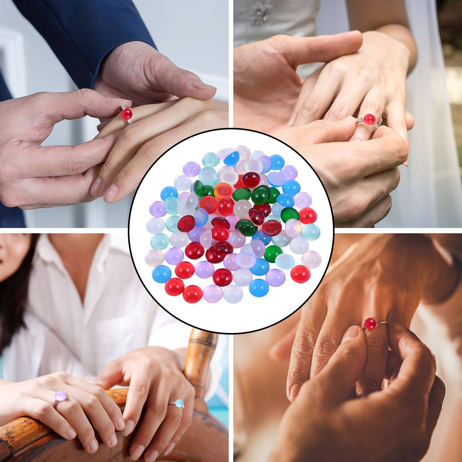 100 ชิ้น ลูกปัดเรซินโอปอล วัสด - Resin Craft Material บทวิจารณ์และราคา