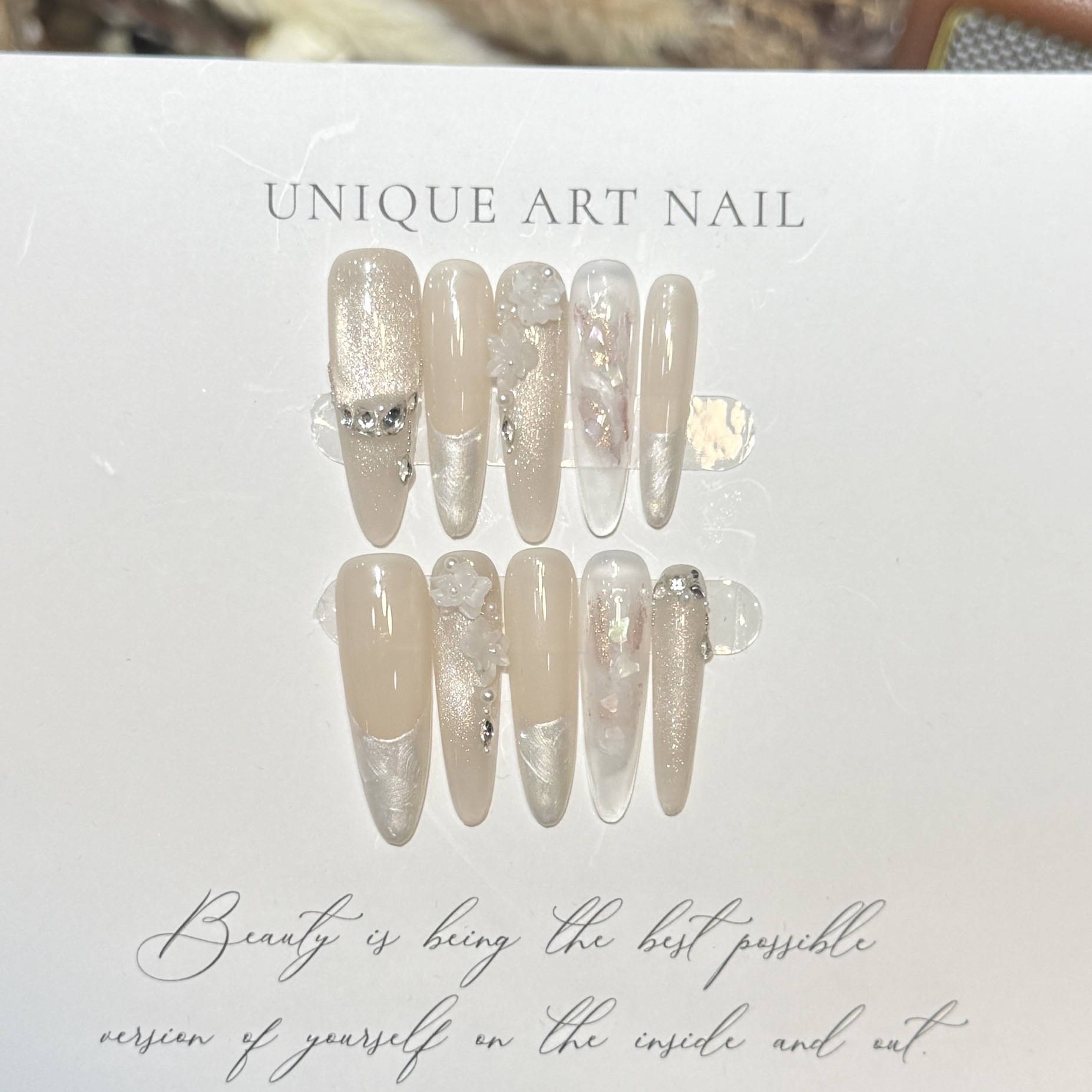 เล็บปลอมสำเร็จรูป 10 ชิ้น สีม่ - Resin Craft Material บทวิจารณ์และราคา