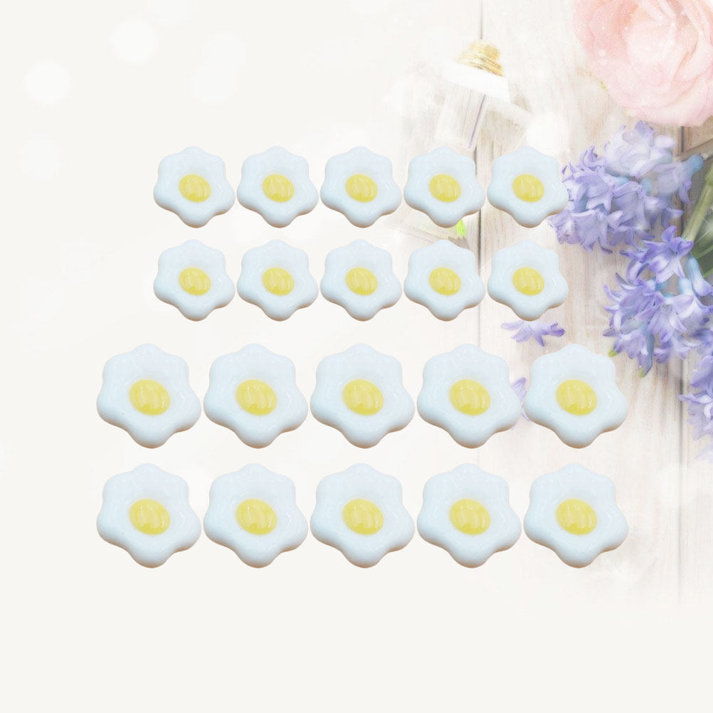 20 ชิ้น ไข่ลวกจำลอง วัสดุเรซิน - Resin Craft Material บทวิจารณ์และราคา