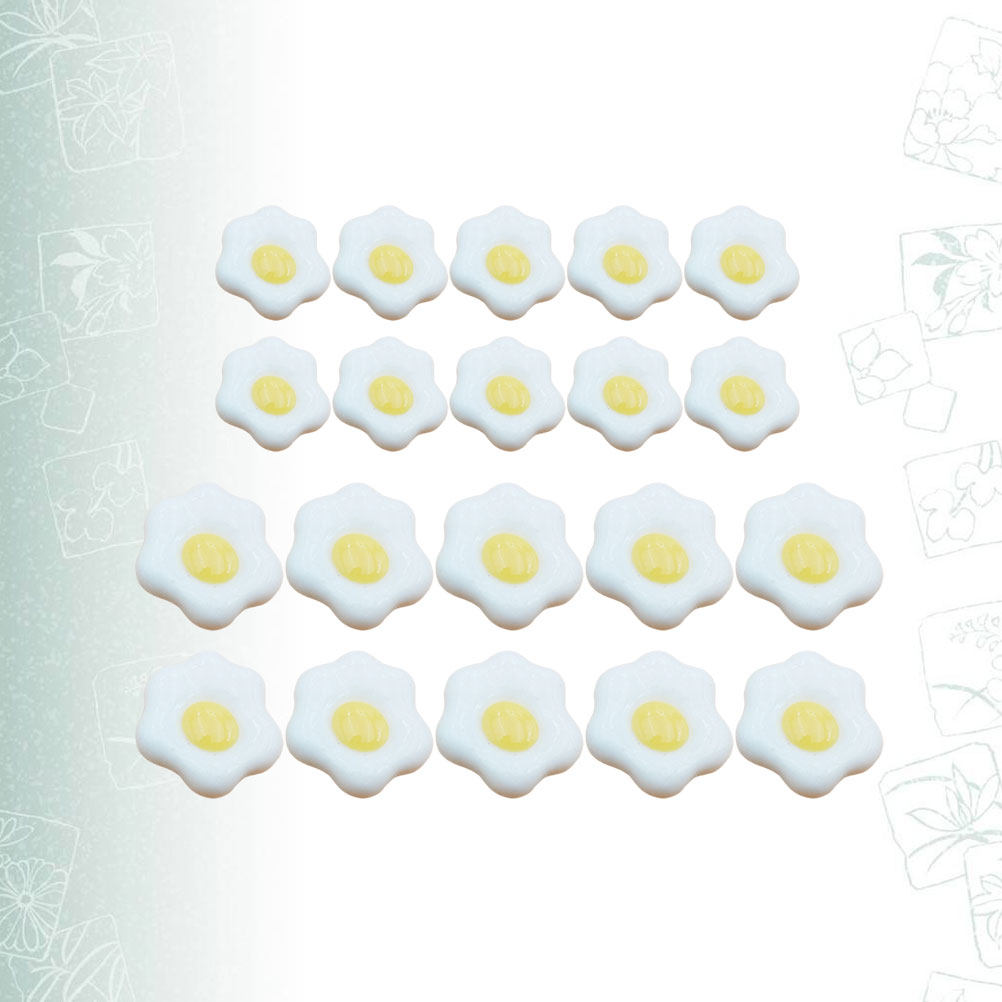 20 ชิ้น ไข่ลวกจำลอง วัสดุเรซิน - Resin Craft Material บทวิจารณ์และราคา