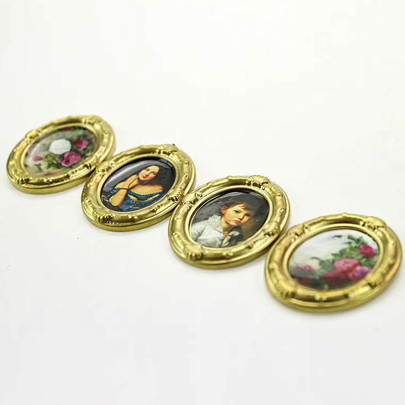 ภาพวาดสีน้ำมันขนาดเล็ก 2 ชิ้นส - Resin Crafts บทวิจารณ์และราคา
