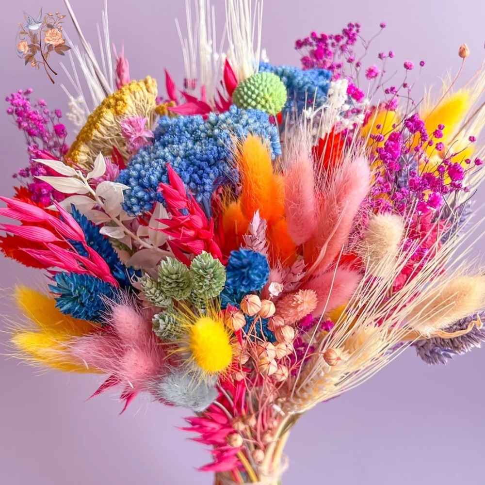 ช่อดอกไม้แห้งหลากสีสันสำหรับเจ - Dried Flower Bulk บทวิจารณ์และราคา