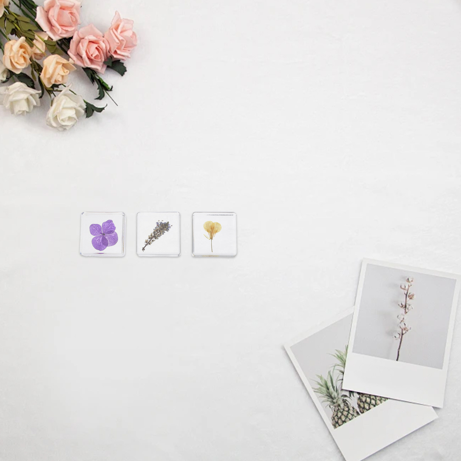 ของตกแต่งเรซินรูปตัวอย่างพืช 3 - Flower Preservation Resin บทวิจารณ์และราคา