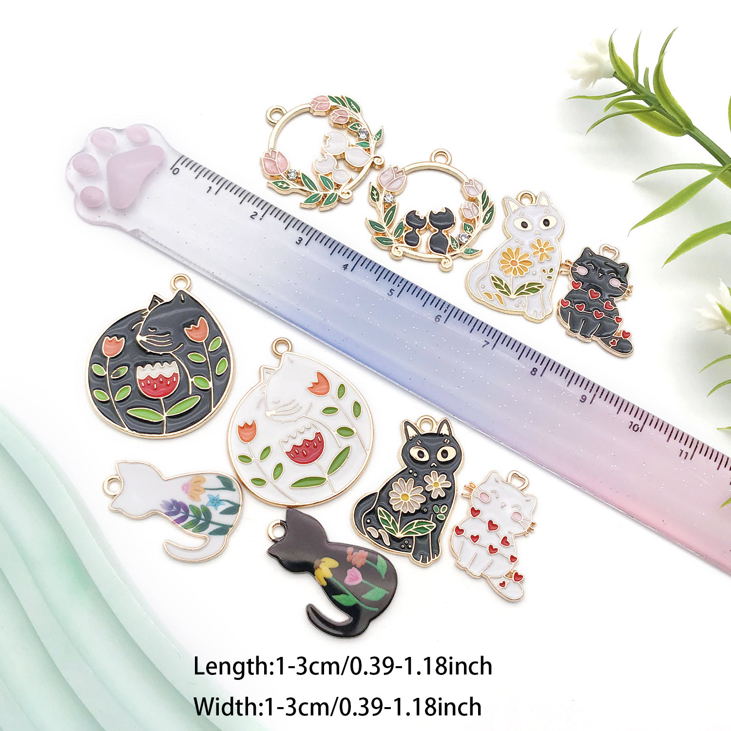 5/10pcs เรซิ่นแมวยอดนิยม Charm - Resin Craft Material บทวิจารณ์และราคา