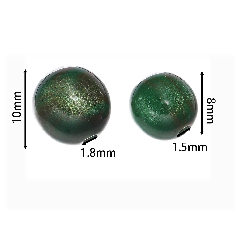 ลูกปัดเรซิ่นกลมลายตาแมวแบบกลิต - Resin Craft Material บทวิจารณ์และราคา