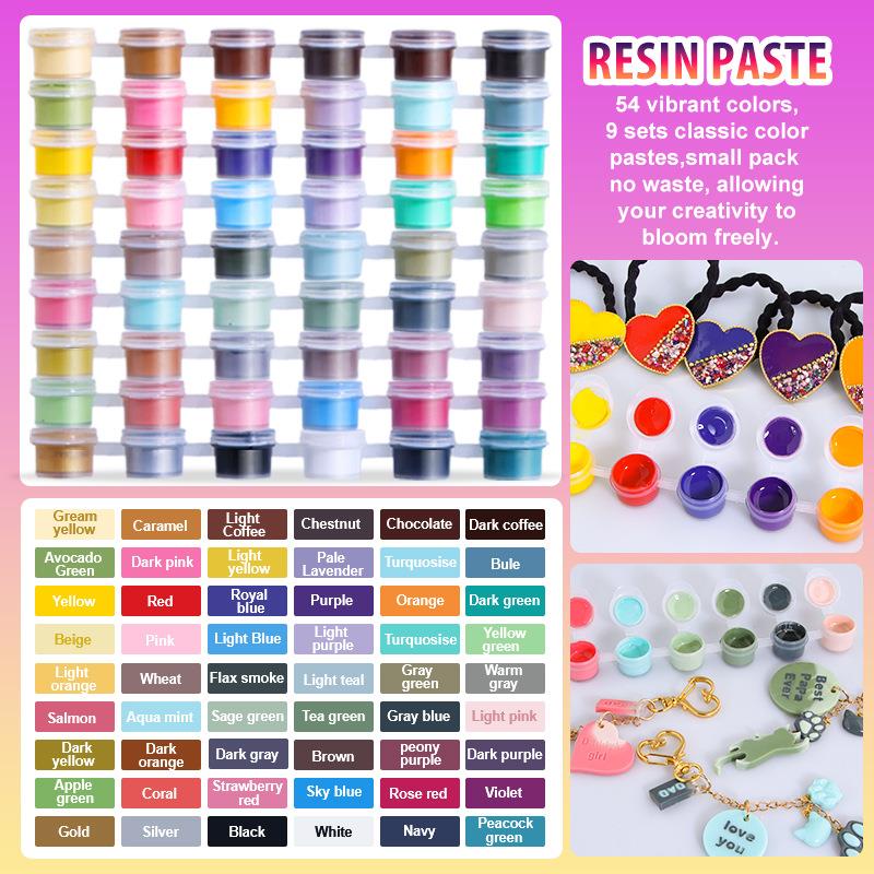 สีเรซิ่น 6 สี/ชุด น้ำยาสีเรซิ่ - Resin Pigment Set บทวิจารณ์และราคา