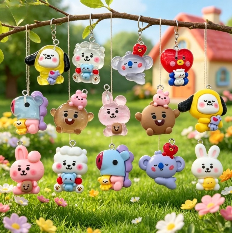 ชุด 7 ชิ้น BT21 ชาร์มการ์ตูนเร - Resin Craft Material บทวิจารณ์และราคา
