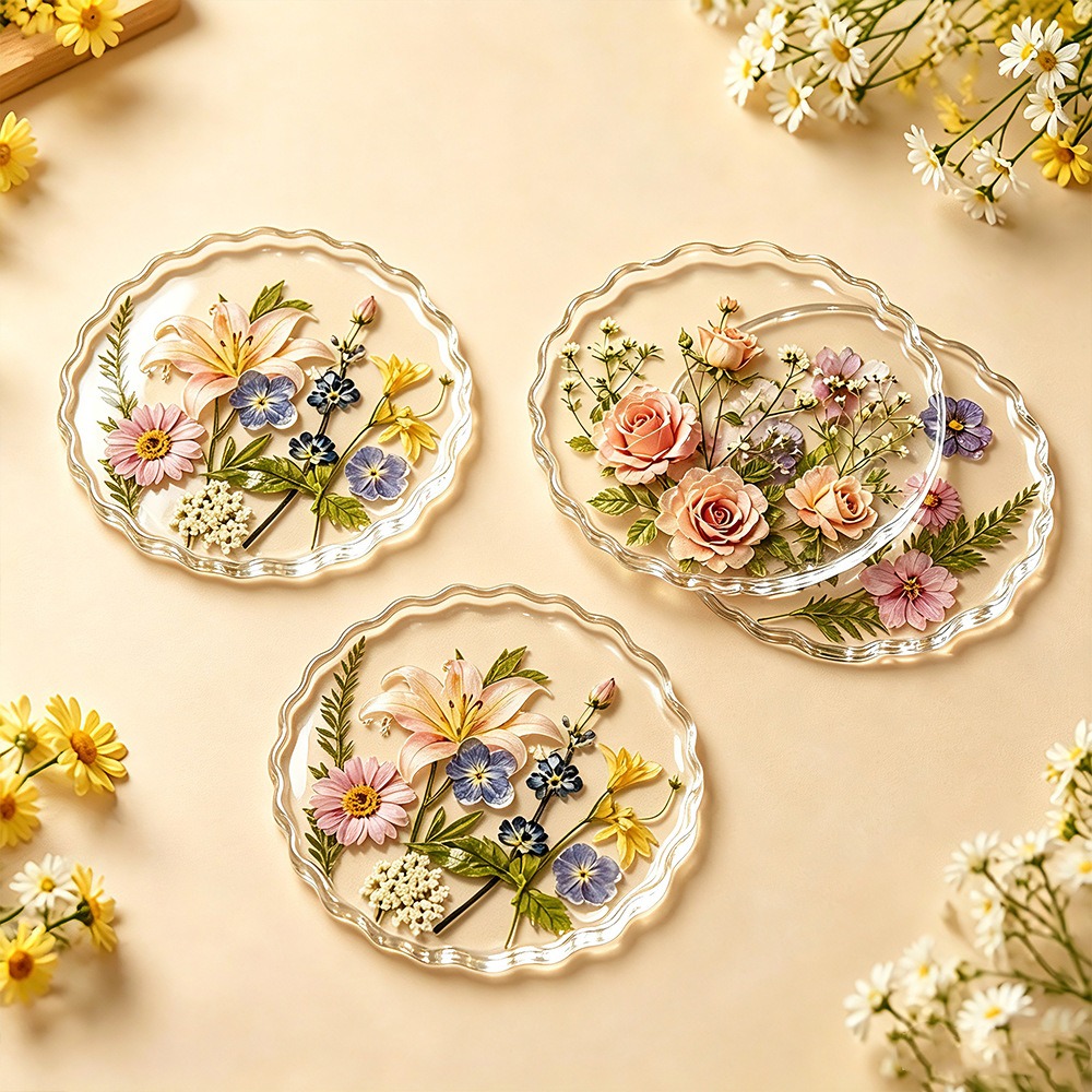แม่พิมพ์ซิลิโคนสำหรับทำจานรองแ - Flower Preservation Resin บทวิจารณ์และราคา