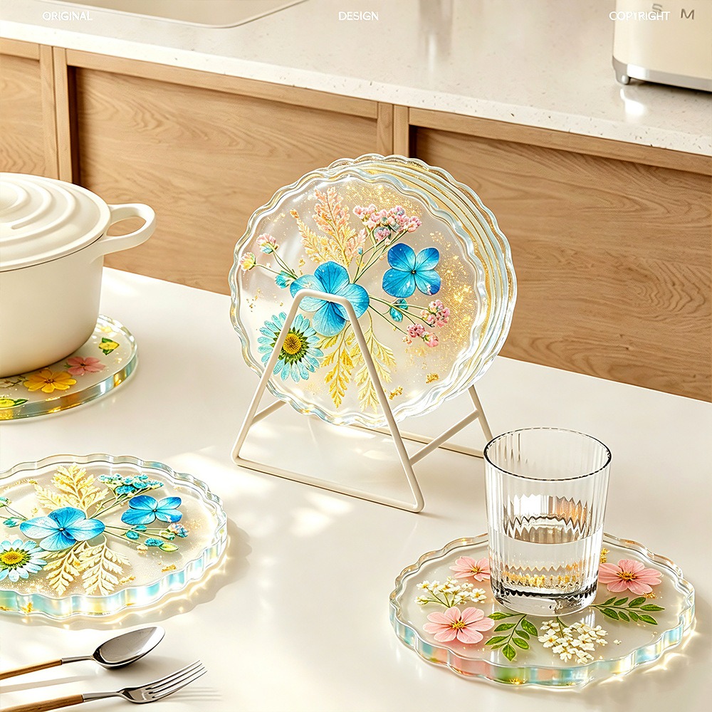 แม่พิมพ์ซิลิโคนสำหรับทำจานรองแ - Flower Preservation Resin บทวิจารณ์และราคา