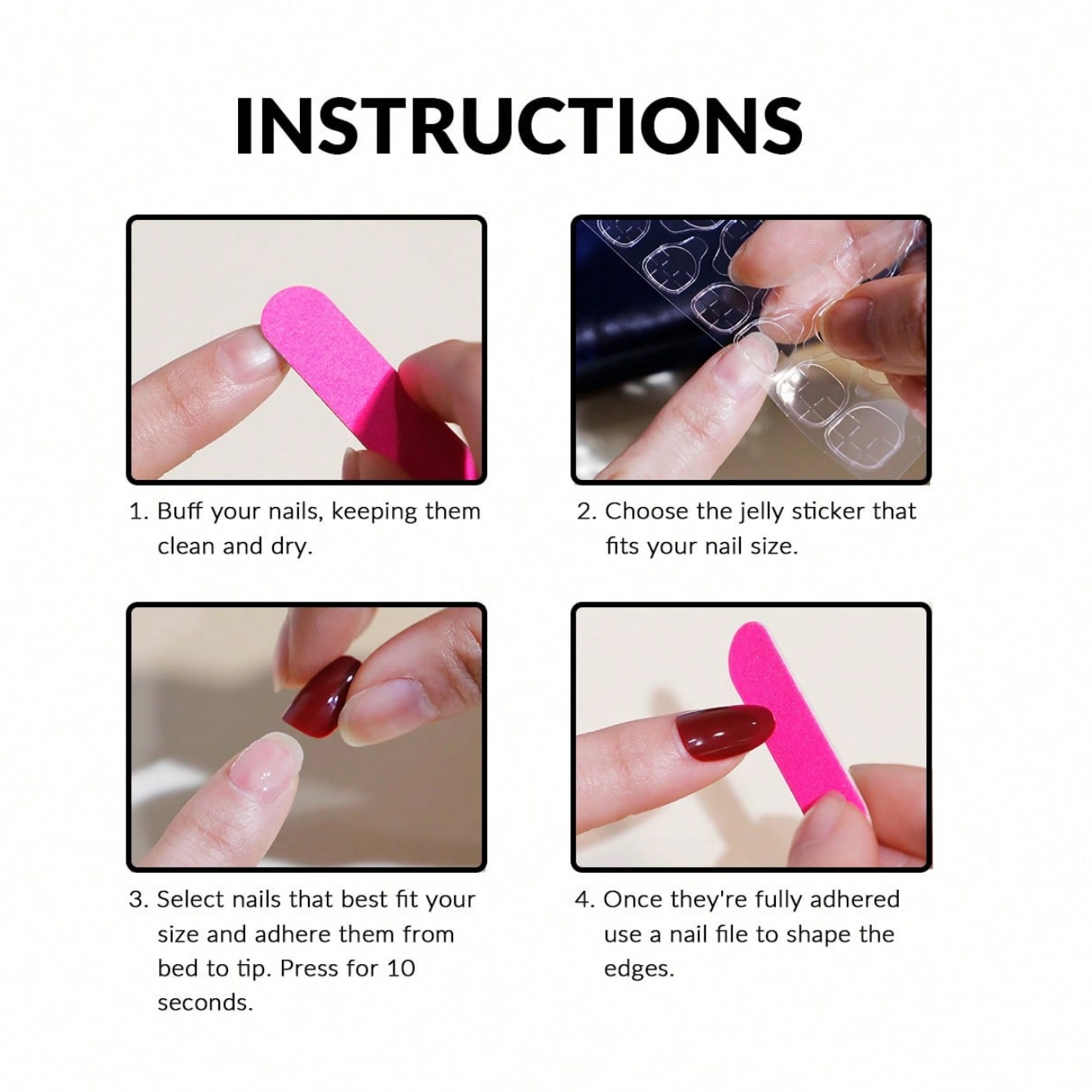 10 ชิ้น ชุดเล็บปลอมทรงสี่เหลี่ - Resin Craft Material บทวิจารณ์และราคา